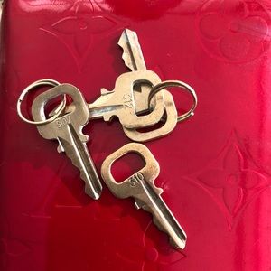 Louis Vuitton lock keys authentic